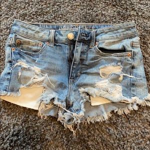 American eagle high rise festival Jean shorts